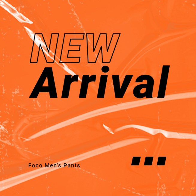 Pure Orange Background Simple Men's Pants New Arrival Ecommerce Product Image预览效果
