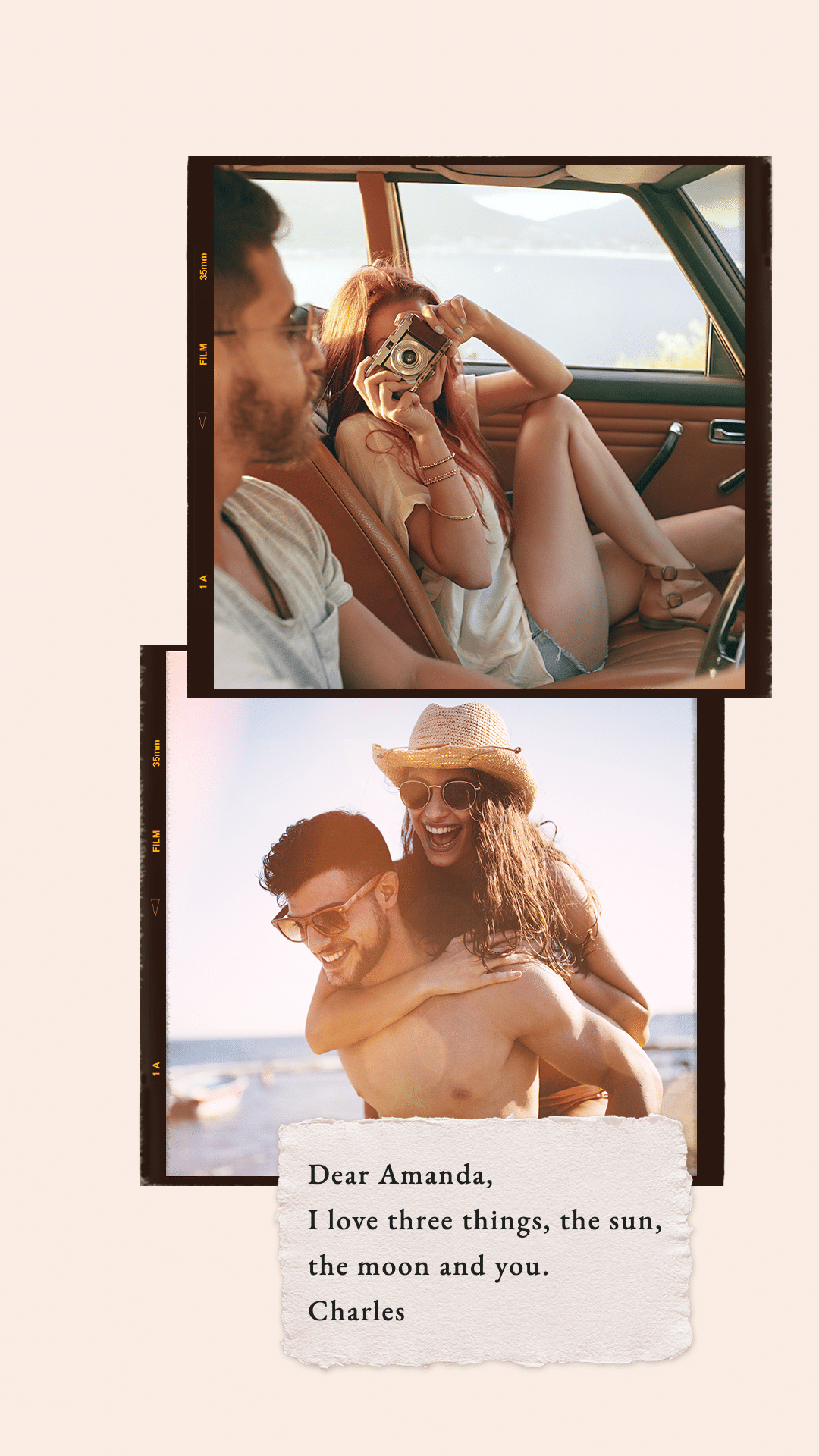 Couple Photos Film Simulation Simple Fashion Romantic Style Poster Instagram Story