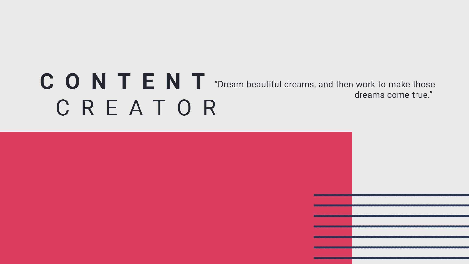 Simple Creater Short Text Quotes Facebook Cover