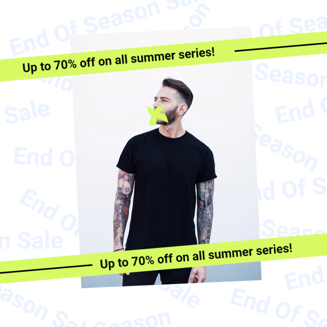 Fashion Men's Wear Promotion Ecommerce Product Image预览效果