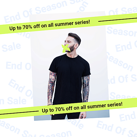 Fashion Men's Wear Promotion Ecommerce Product Image