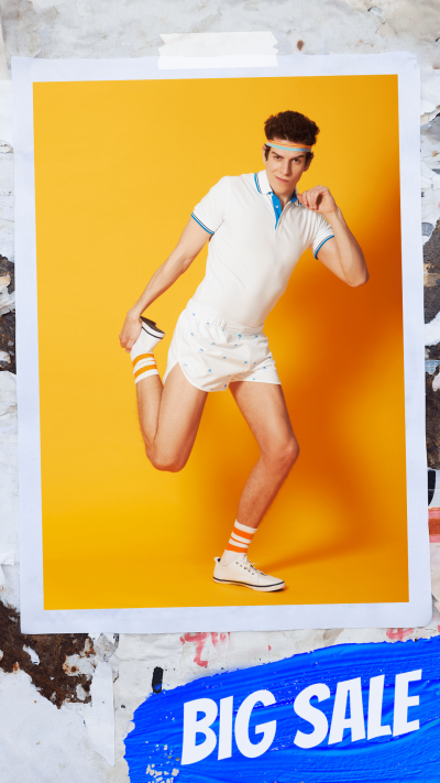 Creative Style Men's Wear Display Promotion Ecommerce Story