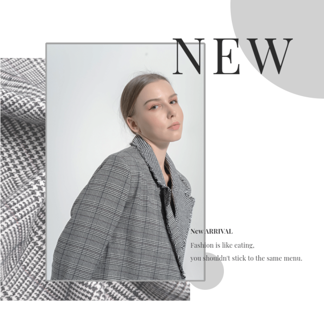 Grey Line Rectangle Fashion Women's Wear New Arrival Display Ecommerce Product Image预览效果