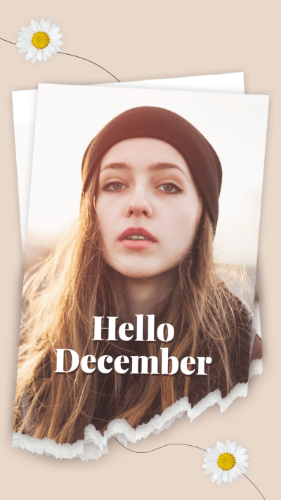 Woman Travel Photo Simple Fashion Dark Style Tear Paper Poster Instagram Story