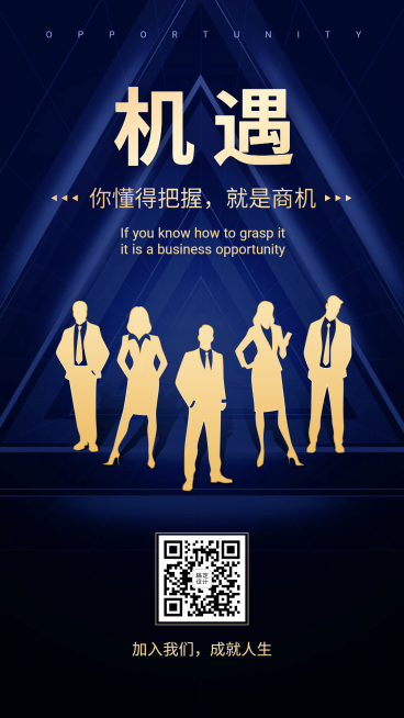 招代理大气励志商务风格预览效果