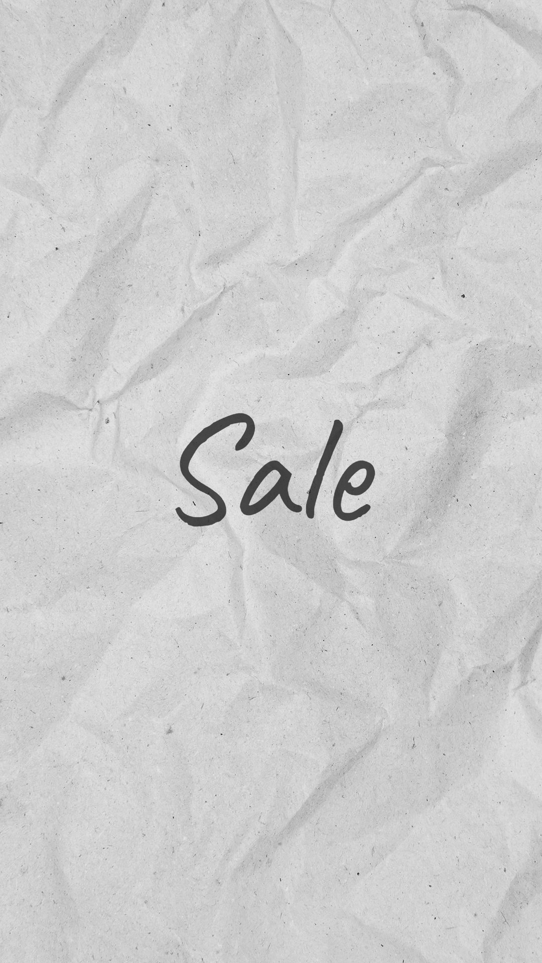 Minimalist Style Pleated Paper Background Simple Text Sale Instagram Highlight