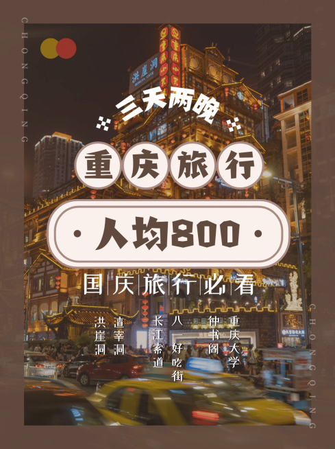 简约旅游指南攻略小红书封面配图预览效果