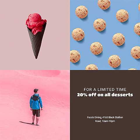 Fashion Style Dessert Promotion Ecommerce Product Image