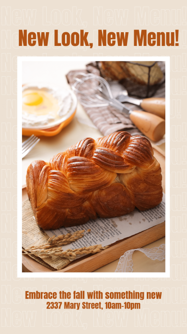 New Arriving Bread for Fall Ecommerce Story预览效果