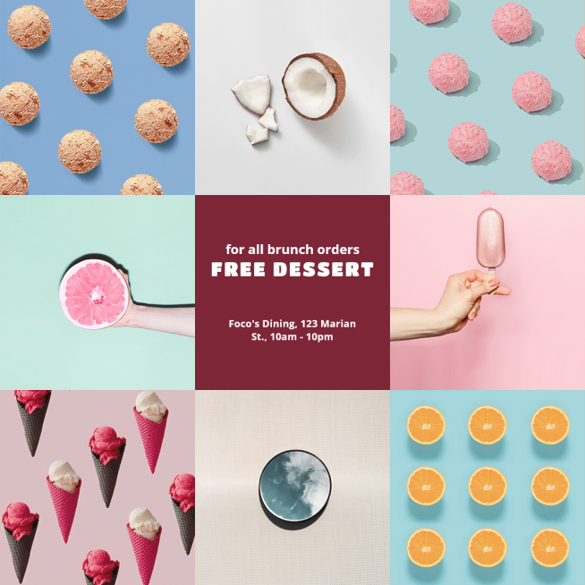 Simple Dessert Promotion Ecommerce Product Image预览效果