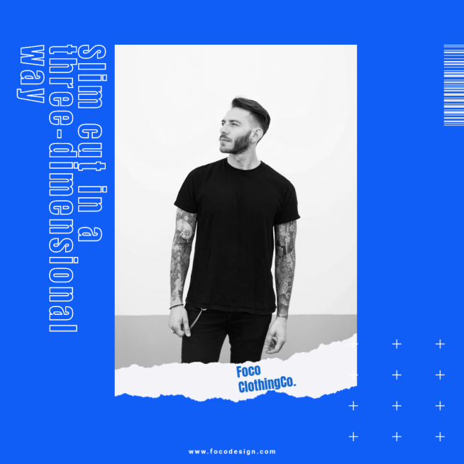 Pure Blue Background Simple Fashion Men's Wear New Arrival Ecommerce Product Image预览效果
