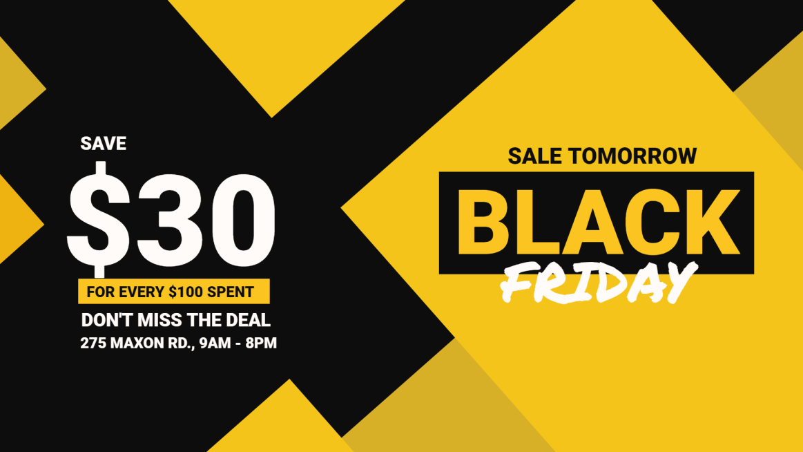 Black Friday Promotion E-commerce Banner预览效果