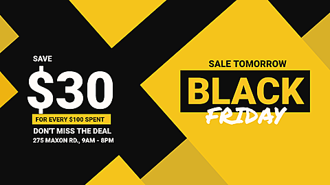 Black Friday Promotion E-commerce Banner