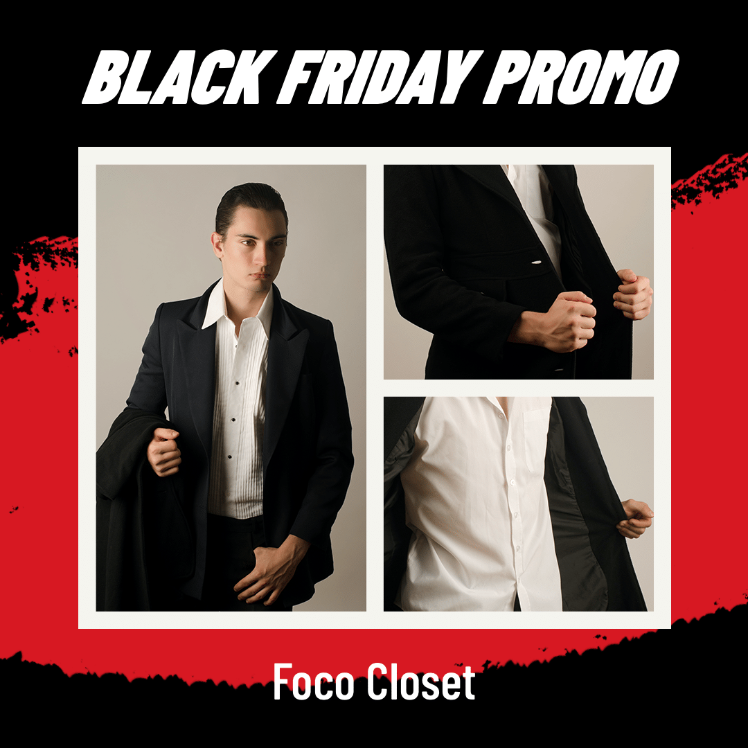 Fashion Men's Wear Detail Display Black Friday Sale Ecommerce Product Image