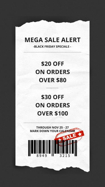 Simple Style Black Friday Promotion Ecommerce Story预览效果