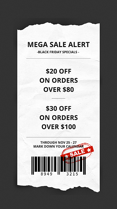 Simple Style Black Friday Promotion Ecommerce Story