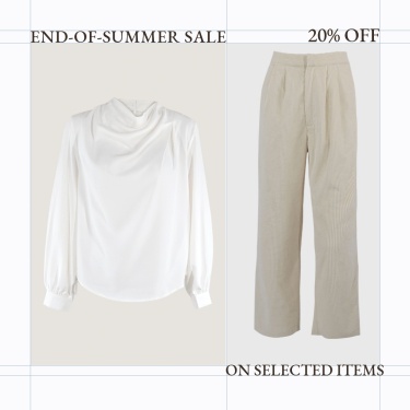 Simple Fashion Women's Wear Display Summer Sale Ecommerce Product Image