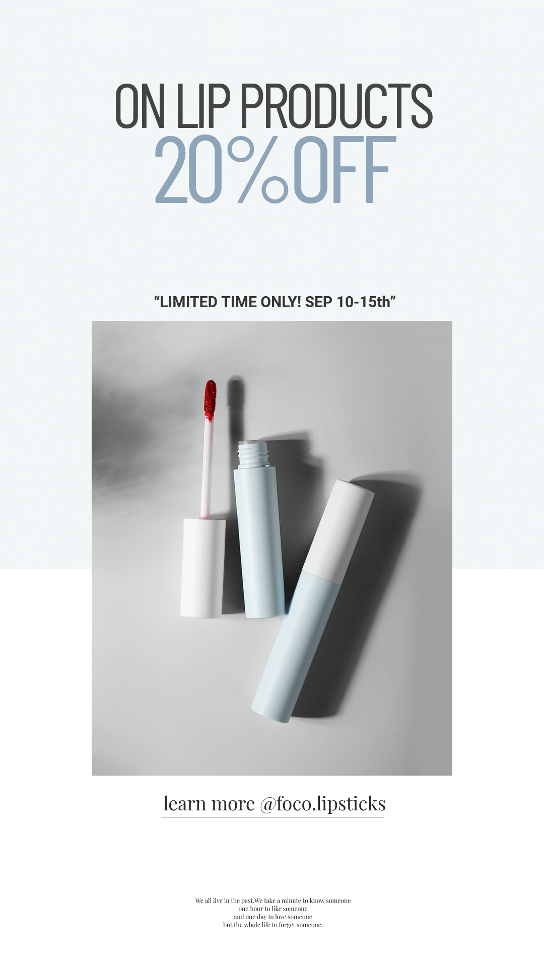 Simple Lipsticks Discount Ecommerce Story