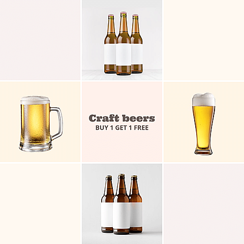 Simple Craft Beers Promotion Ecommerce Product Image