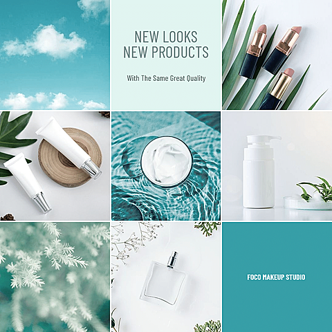 Fresh Style New Cosmetics Display Ecommerce Product Image