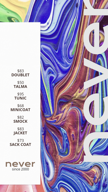 Creative Apparels  Bags Price List Ecommerce Story预览效果