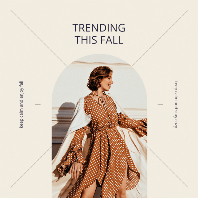 Trending Clothing New Arrival Template Poster Simple Style Ecommerce Product预览效果