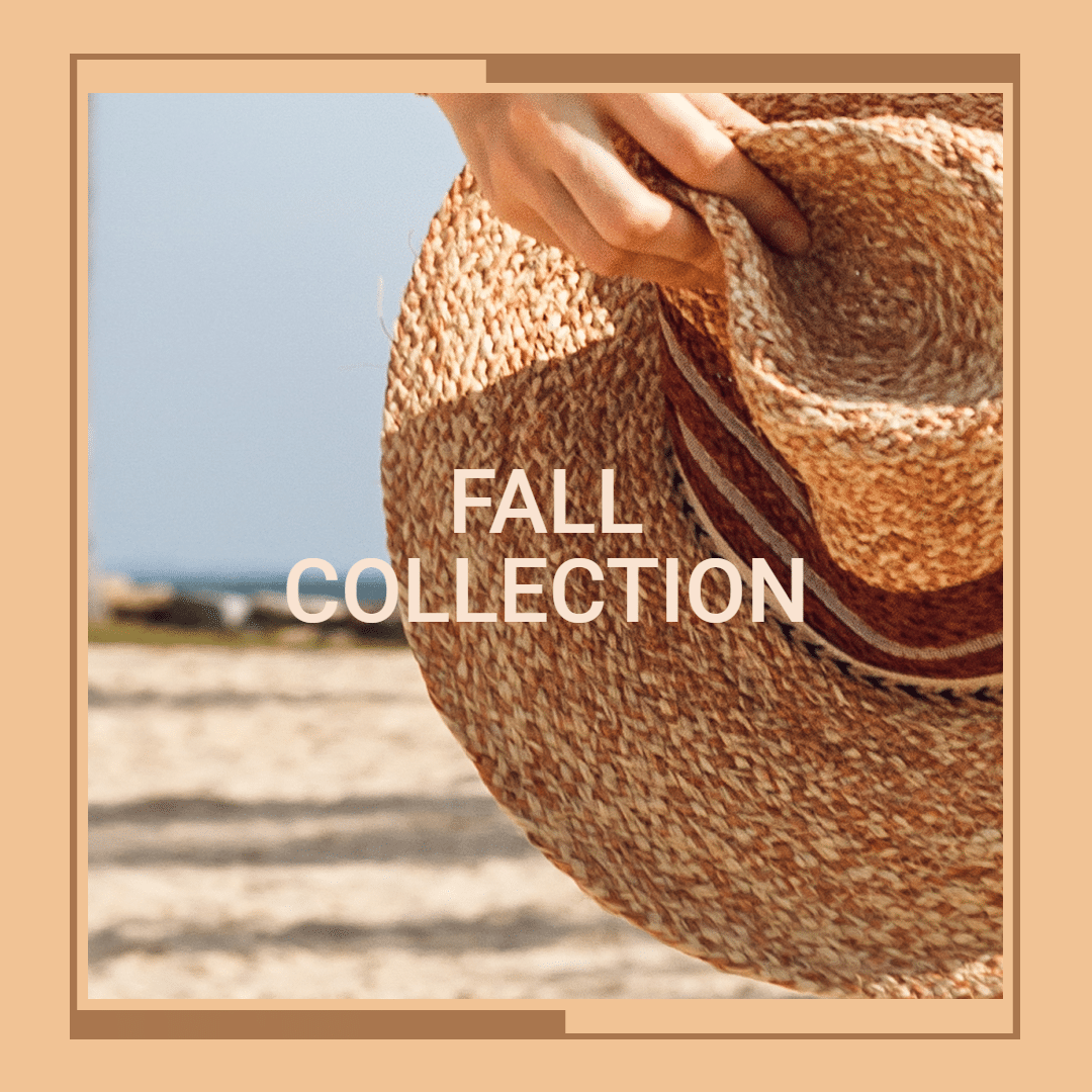 Clothes and Hats Fall Collection Ecommerce Product Image