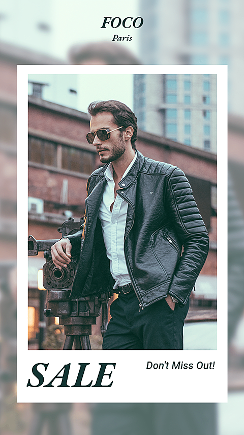 Literary Style Men's Wear Promotion Ecommerce Story