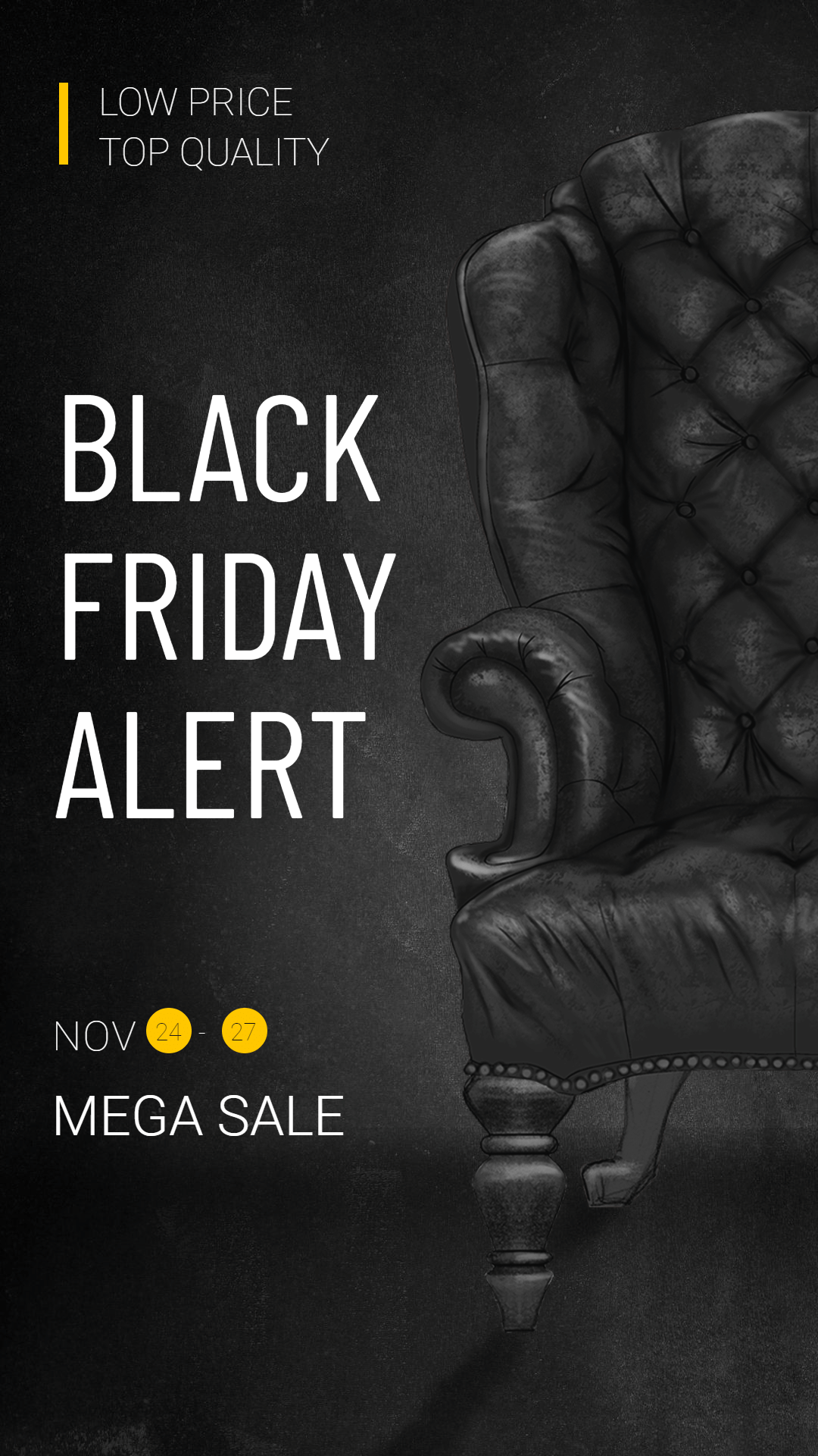 Black Friday Furniture Sale Ecommerce Story