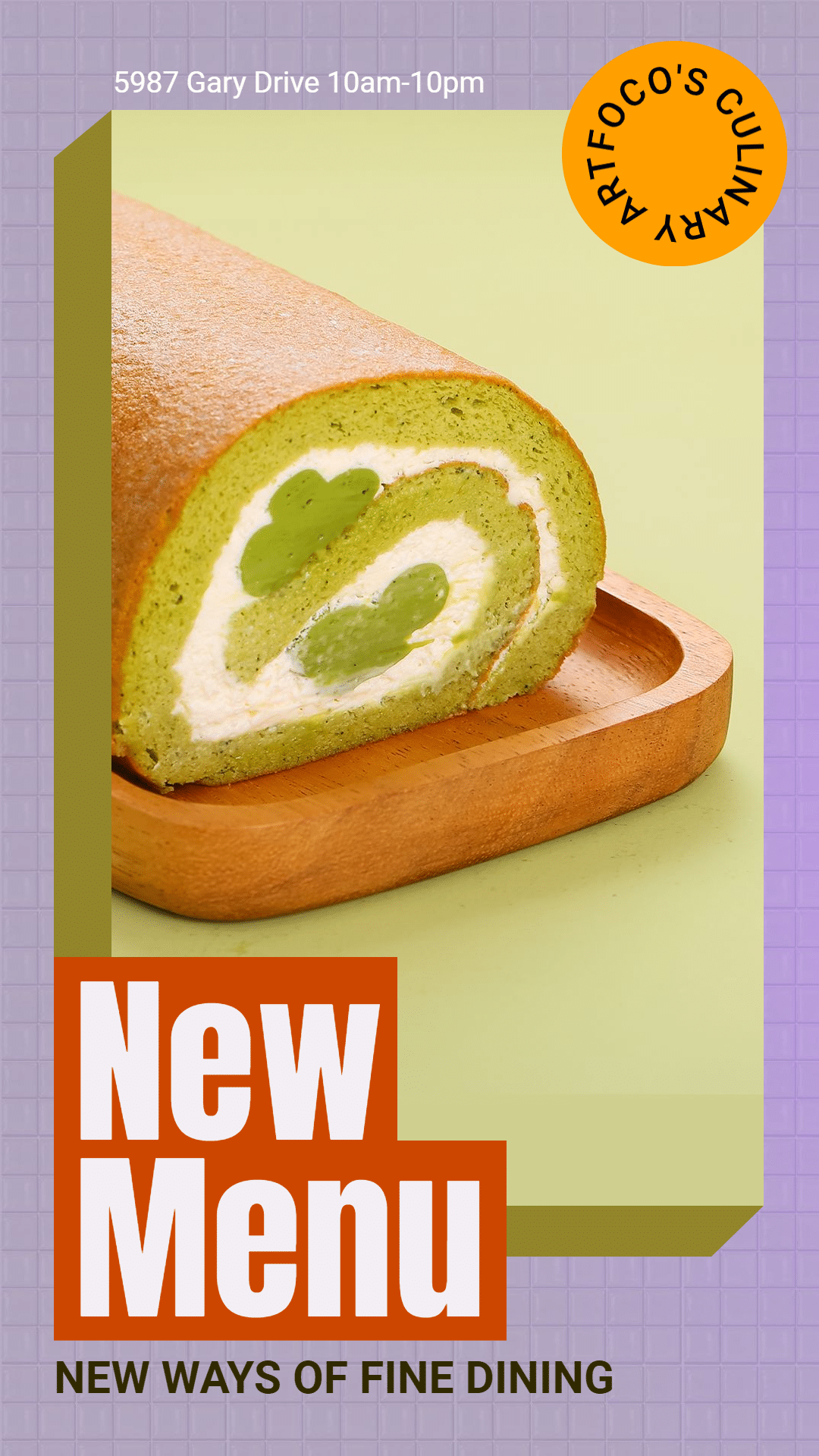 Fresh Style Bake New Menu Ecommerce Story预览效果