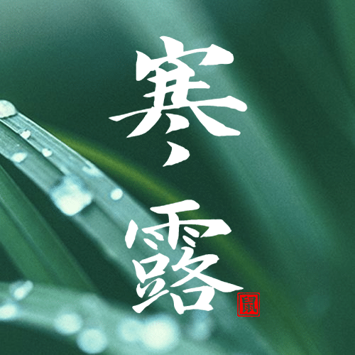 寒露节气秋天早安绿植公众号次图预览效果