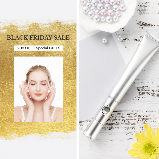 Black Friday Skin Care Cosmetics Sale Ecommerce Product Image预览效果