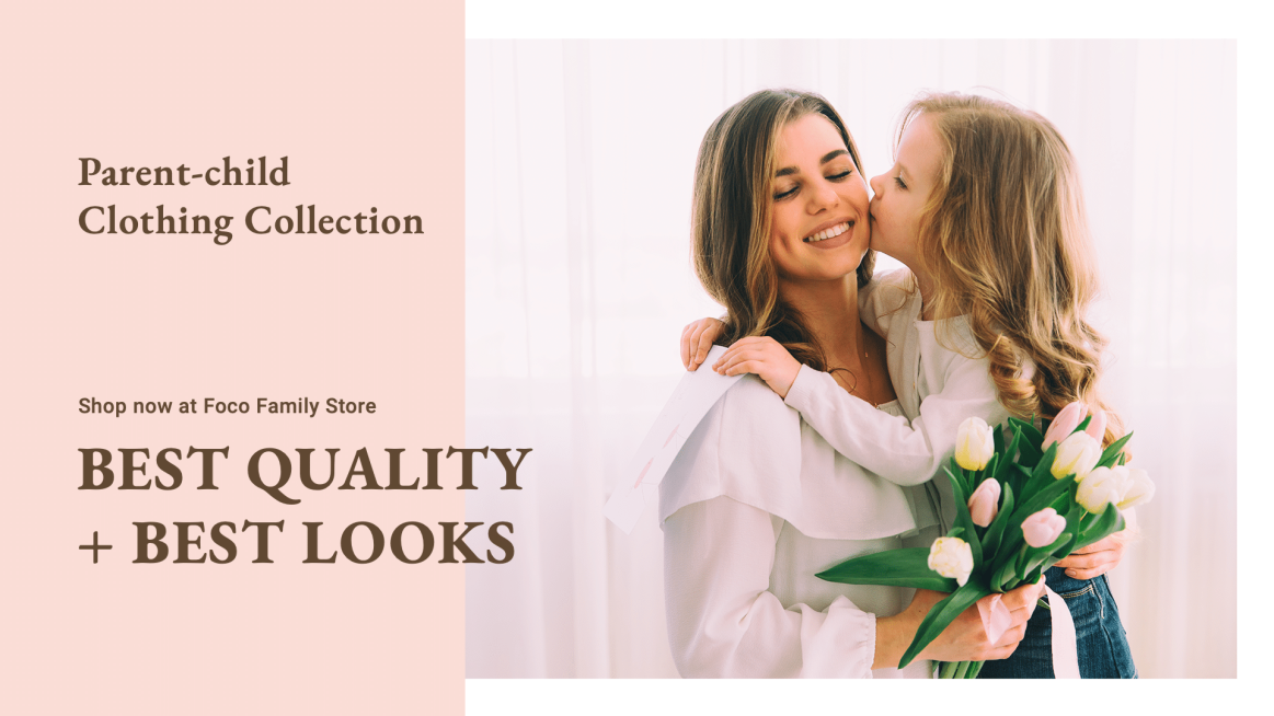 Literary Parent-Child Clothing Store Ecommerce Banner预览效果