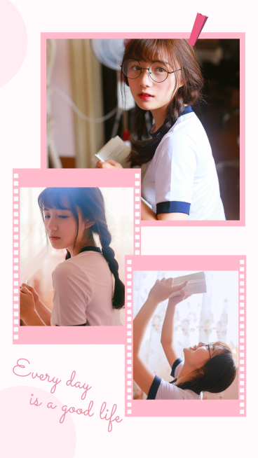 简约胶片晒图晒照晒生活竖版海报预览效果