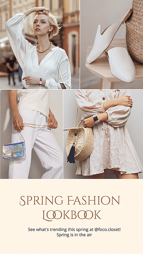 Literary Style Women's Wear Spring Collection Promotion Ecommerce Story