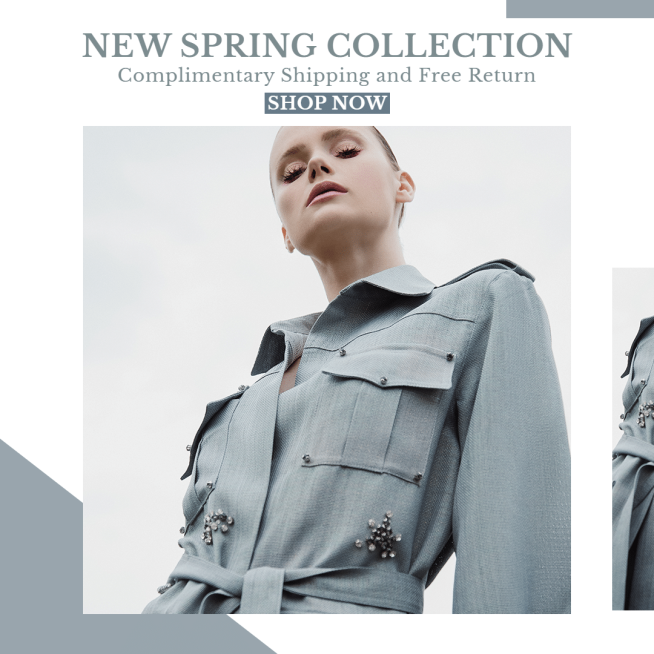Fashion Women's Wear New Spring Collection Ecommerce Product Image预览效果