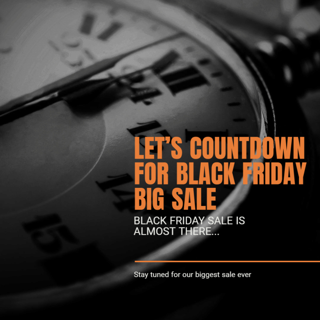Black Friday Start Countdown Promotion Ecommerce Product Image预览效果