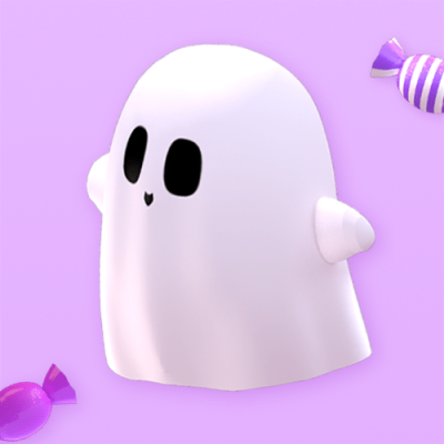 万圣节小幽灵3D公众号次图