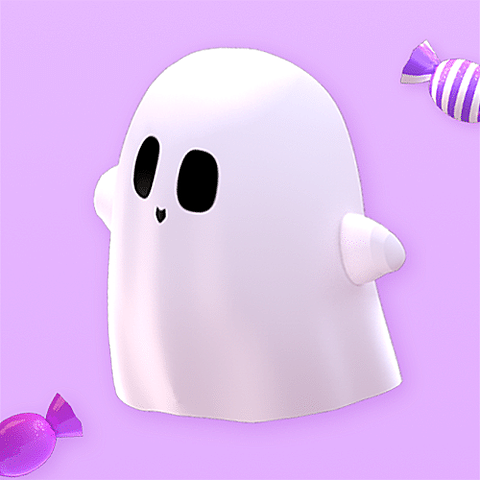 万圣节小幽灵3D公众号次图