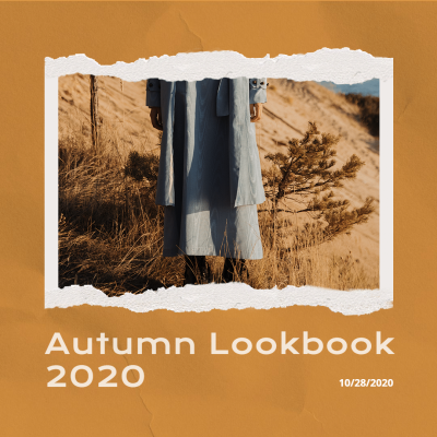 Literary Style Women Fall Outft Display Ecommerce Product Image