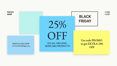 Black Friday Skincare Template Ecommerce Banner