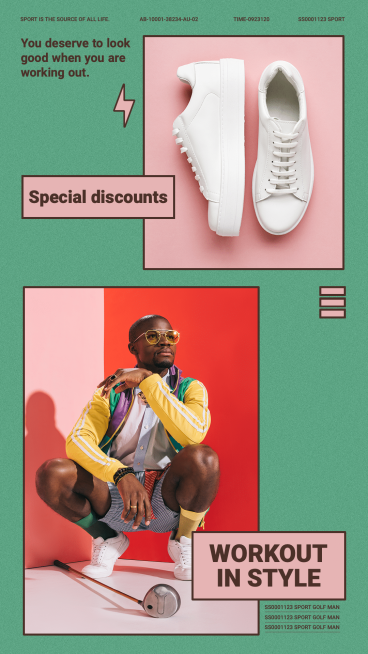 Fashion Sportswear Promotion Ecommerce Story预览效果