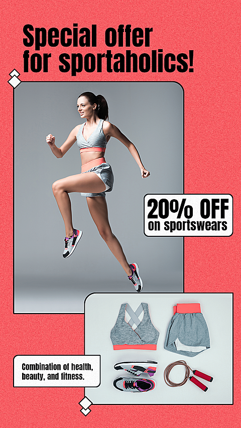 Fashion Women's Sportswear Promotion Ecommerce Story