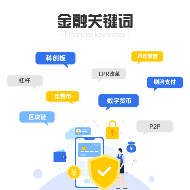 关键词方形图表海报预览效果