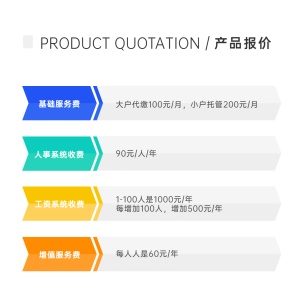 产品报价表图表介绍方形海报