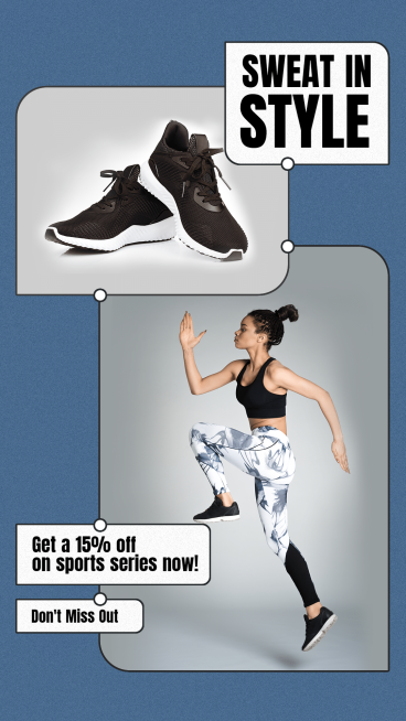 Rectangle Element Fashion Women's Sportswear Display Promotion Ecommerce Story预览效果
