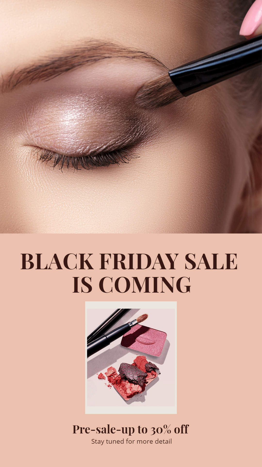 Black Friday Pre sale Cosmetics Simple Style Poster Ecommerce Story预览效果