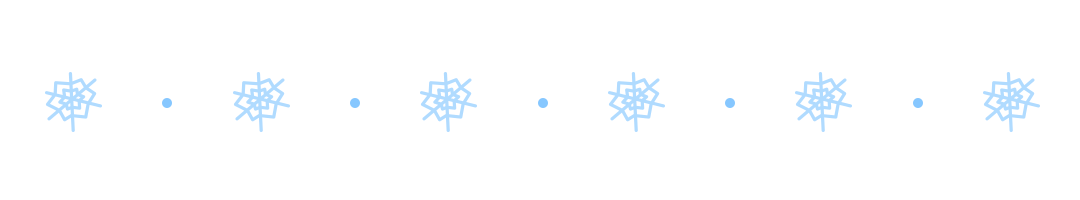 冬季冬天寒冷雪花动态分割线预览效果