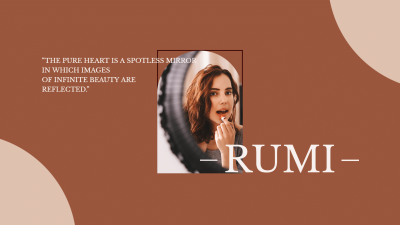 Simple Literary Makeup Woman Text Facebook Cover