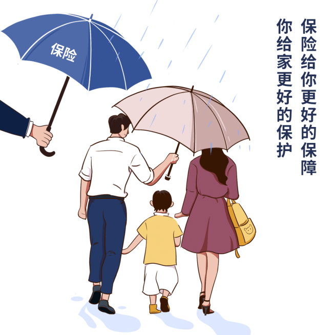 保险理念科普方形海报预览效果